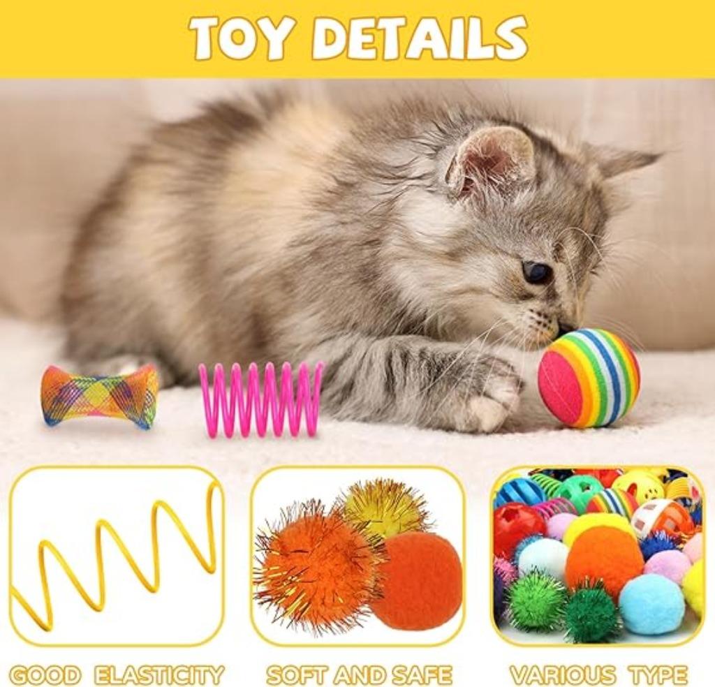 60 jouets pour chats LIVRAISON RAPIDE ET GRATUITE, Animaux & Accessoires, Jouets pour chats, Neuf, QUOZUO, -, -
