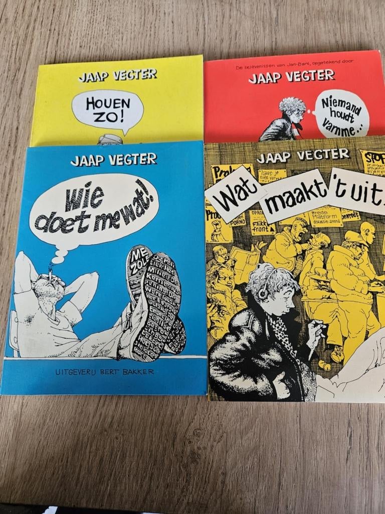 4 strips Jaap Vegter, Boeken, Stripverhalen, Meerdere stripboeken, Ophalen of Verzenden, Zo goed als nieuw