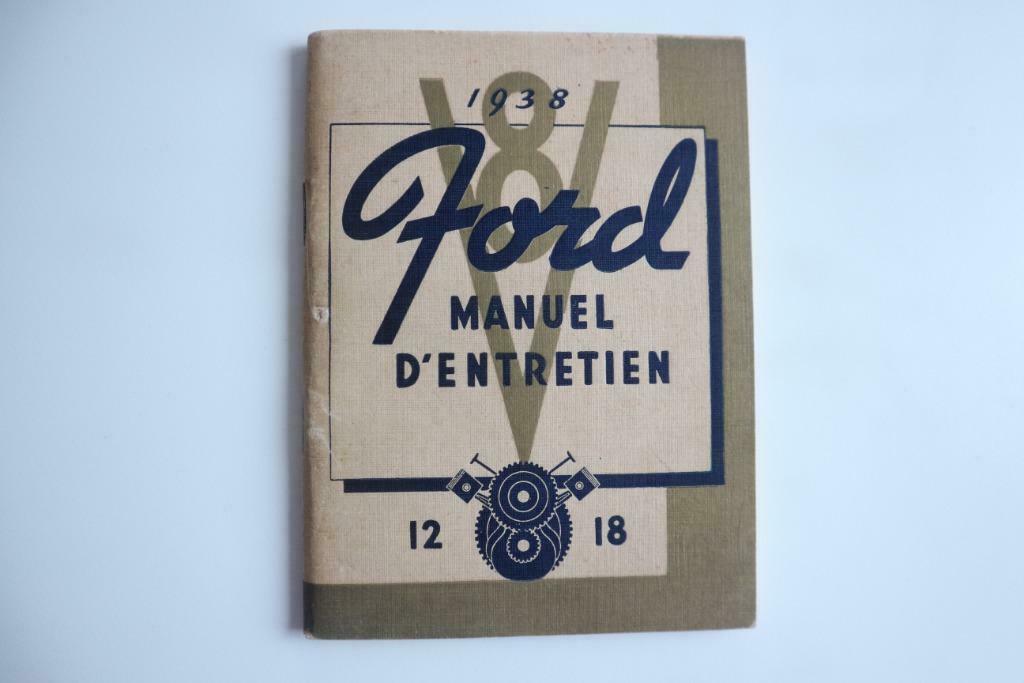 manuel d'entretien FORD 1938 original, Enlèvement ou Envoi