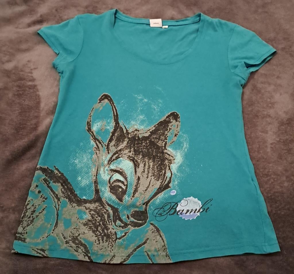 T-shirt Bambi (taille S), Enlèvement ou Envoi, Comme neuf, Taille 36 (S), Manches courtes