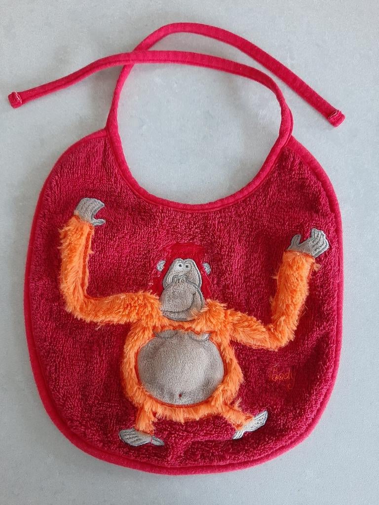 Rode slab met aap Woody - piepgeluidje als.je op buik drukt, Kinderen en Baby's, Ophalen, Zo goed als nieuw