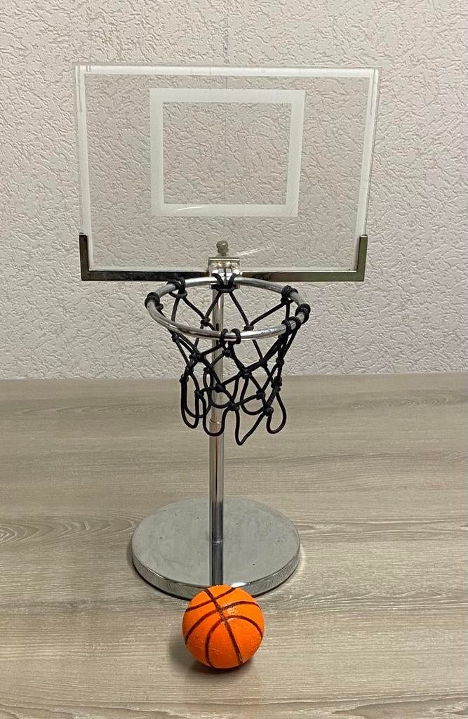 Mini basketbalpaal voor op de desktop, prijs: 10€, Huis en Inrichting, Ophalen of Verzenden, In hoogte verstelbaar, Zo goed als nieuw