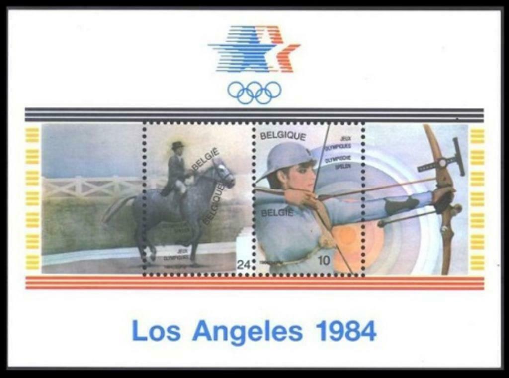 BL60 Timbres Jeux Olympiques de 1984 à Los Angeles, Enlèvement ou Envoi, Timbre-poste, Neuf, Jeux olympiques