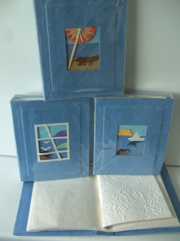 ALBUM MULBERRY GESCHEPT PAPIER BLAUW 10 stuks NIEUW, Enlèvement ou Envoi, Neuf