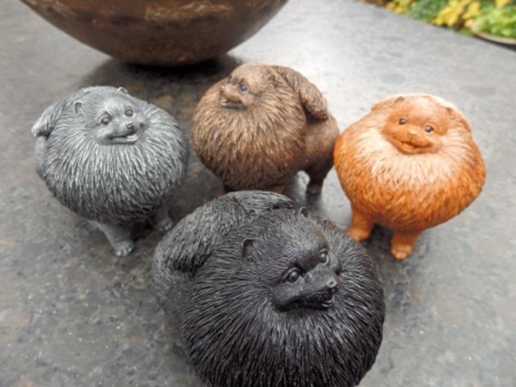 Pomeriaan hondenbeeldjes in diverse kleuren, Envoi, Neuf, Animal