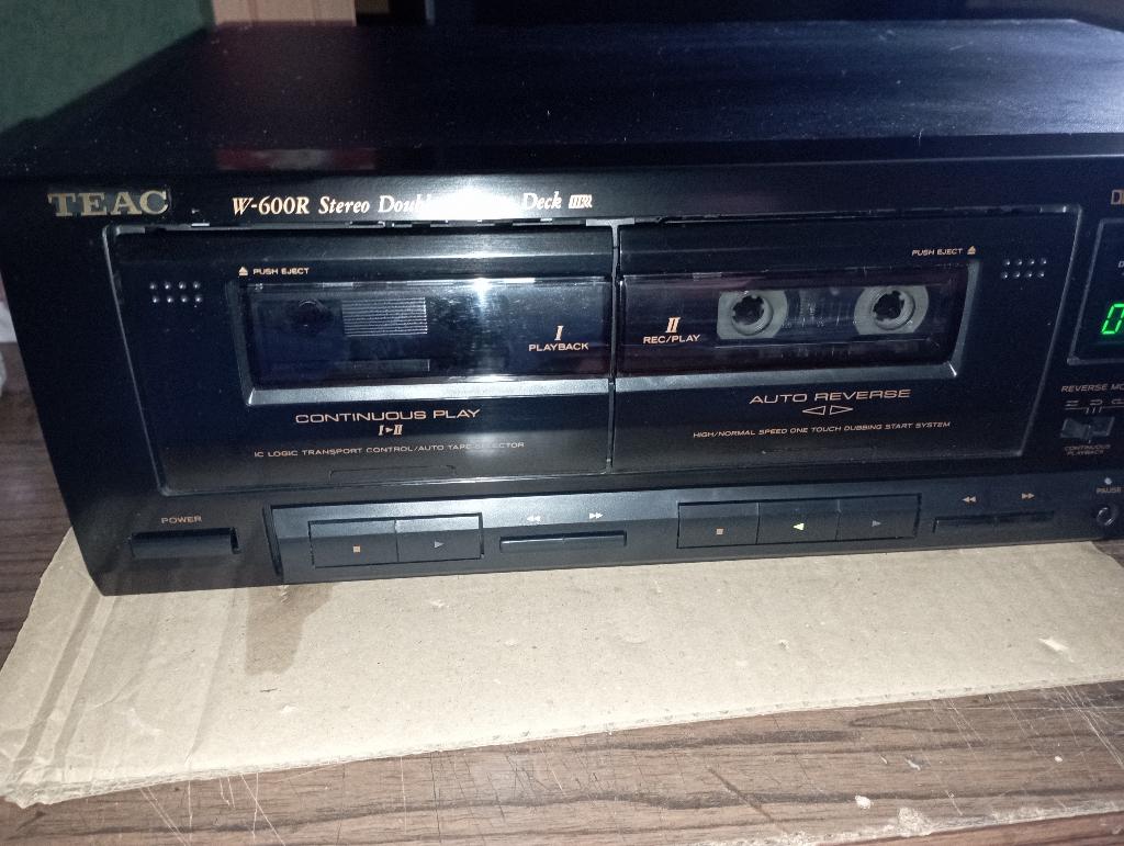 Teac W600R dubbeldekscassette met automatische omkering, Audio, Tv en Foto, Cassettedecks, Ophalen, Dubbel, Overige merken, Auto-reverse