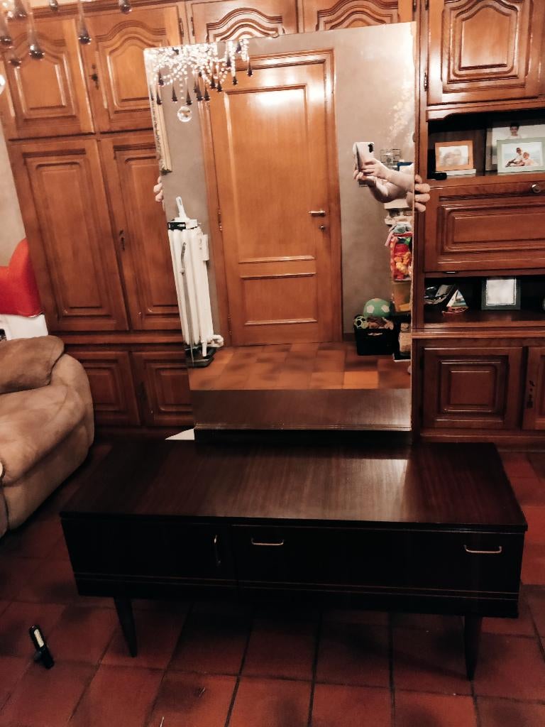 Commode met spiegel retro ( RDV), Antiek en Kunst, Antiek | Meubels | Kasten, Ophalen