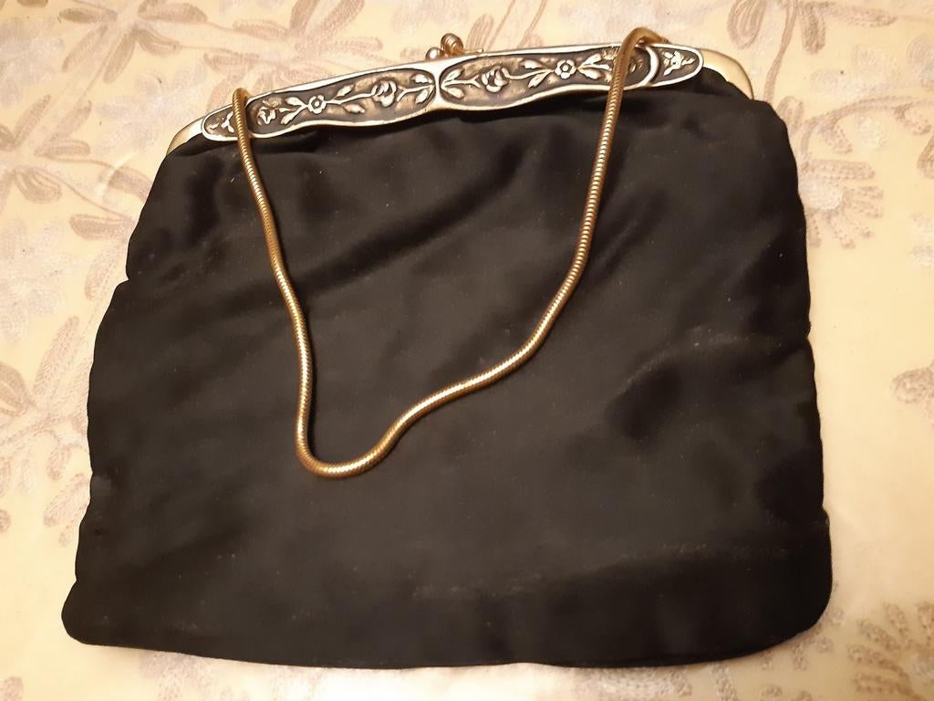 vintage clutch handtas, Antiek en Kunst, Ophalen of Verzenden