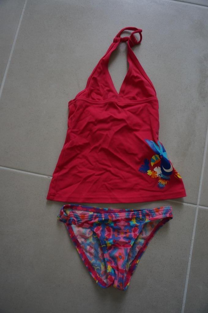 roze bikini met haltertopje, 2-3j, Ophalen, Gebruikt, Meisje, Sport- of Zwemkleding