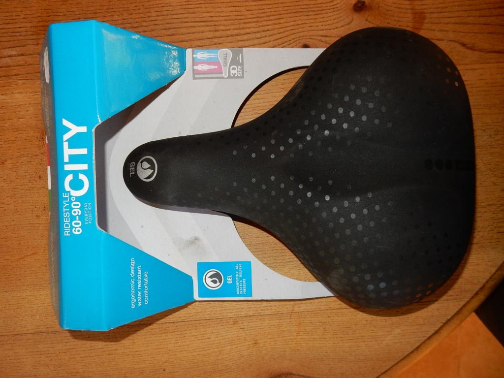 Nieuw fietszadel  San Marco bio aktive gel city 60-90, Fietsen en Brommers, Ophalen of Verzenden, Nieuw, Zadel