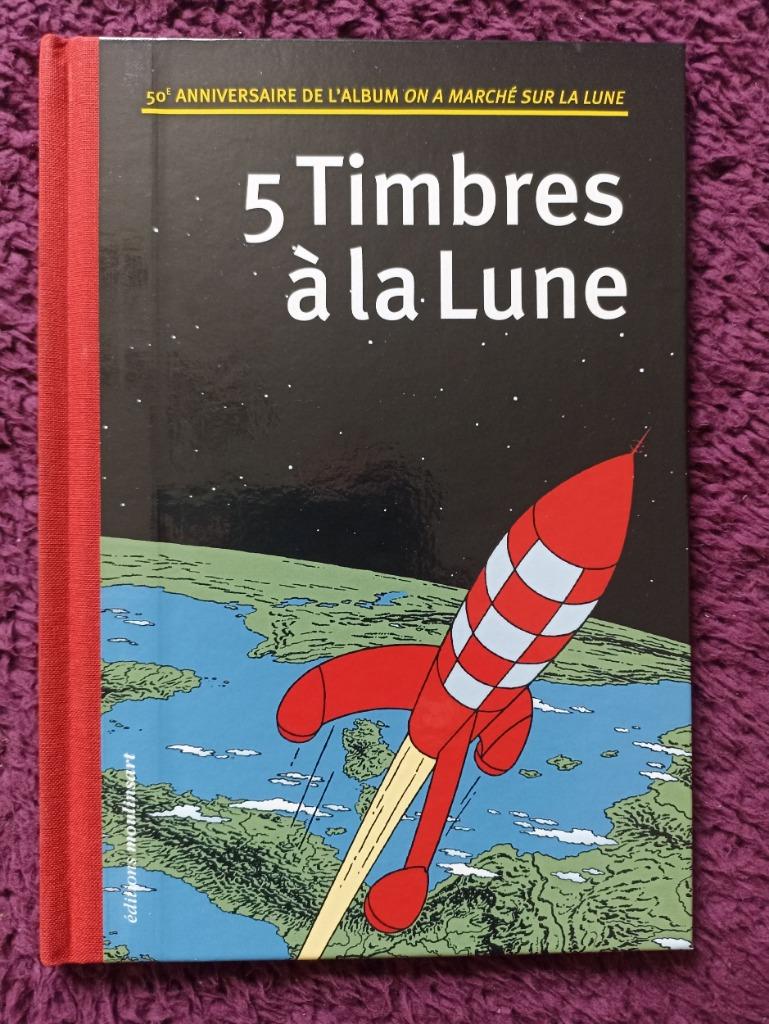 5 Timbres à la Lune - Tintin - Philabede 2004 - Tirage luxe, Eén stripboek, Ophalen of Verzenden, Nieuw