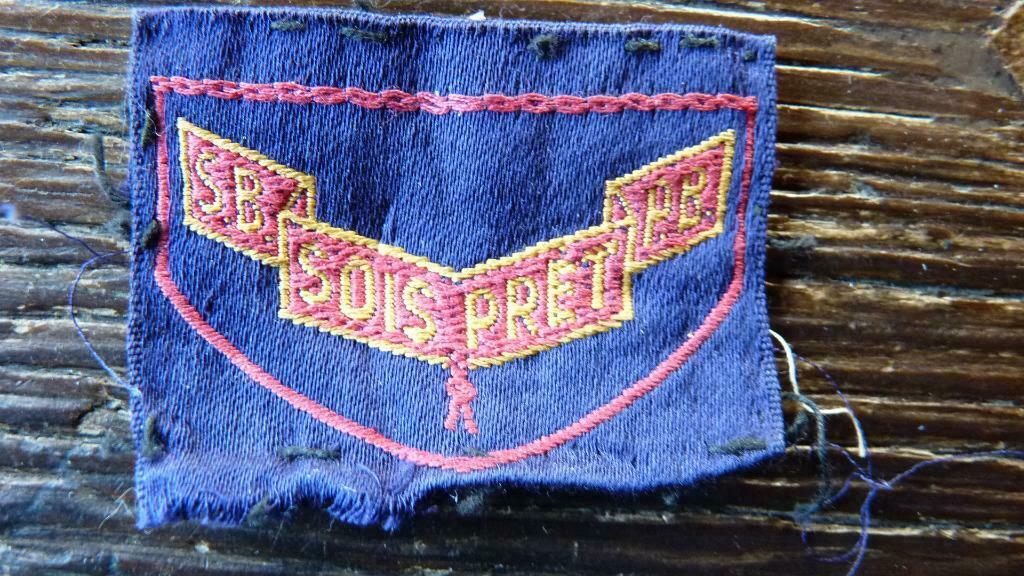 Ancien insigne scout belge seconde classe, n2, Enlèvement ou Envoi, Utilisé, Emblème, Broche ou Badge