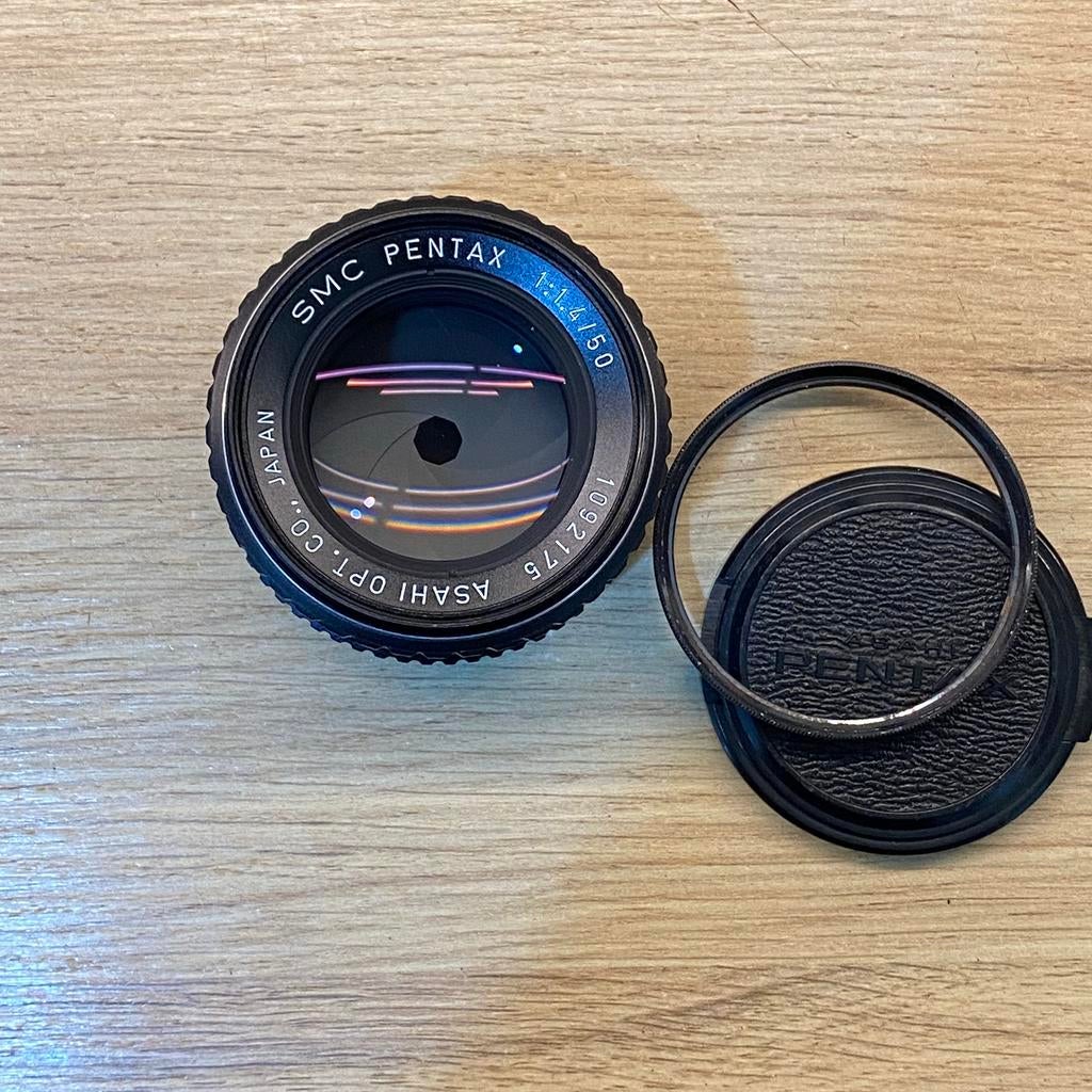 SMC Pentax 50mm f1.4* zo goed als nieuw, Audio, Tv en Foto, Fotocamera's Analoog, Zo goed als nieuw, Spiegelreflex, Pentax, Ophalen of Verzenden