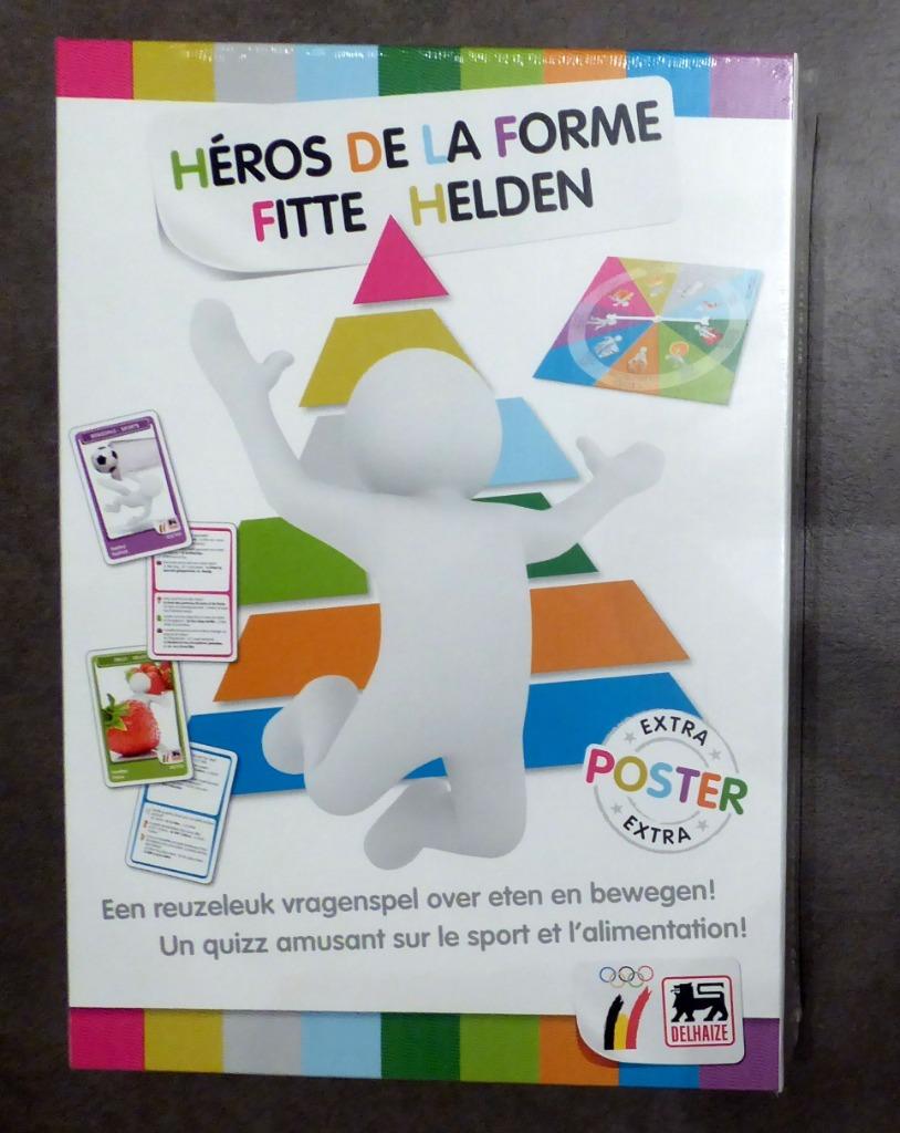 Boîte de jeu neuve Delhaize "Les Héros de la Forme" complet, Autres supermarchés, Enlèvement ou Envoi