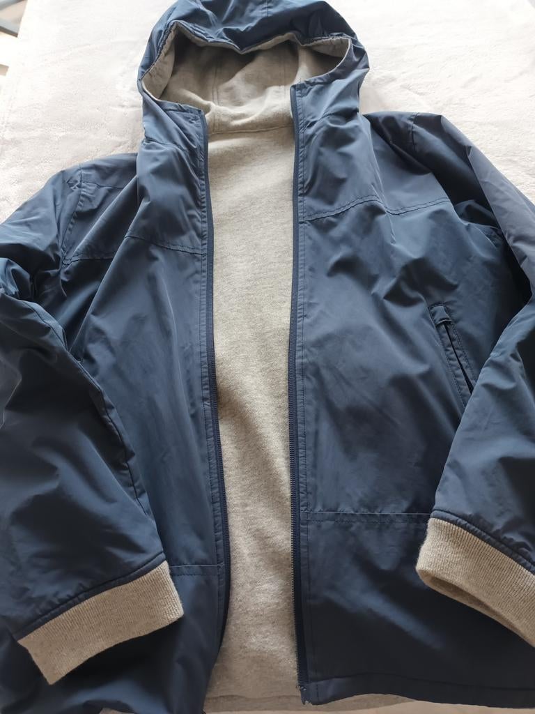 Regenjas blauw, Ophalen, Zo goed als nieuw, Jas