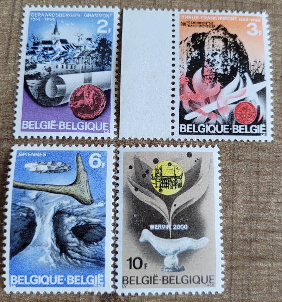 Oude postzegels: plaatsen in België (postfris), Frankeerzegel, Ophalen of Verzenden, Zonder stempel, Postfris