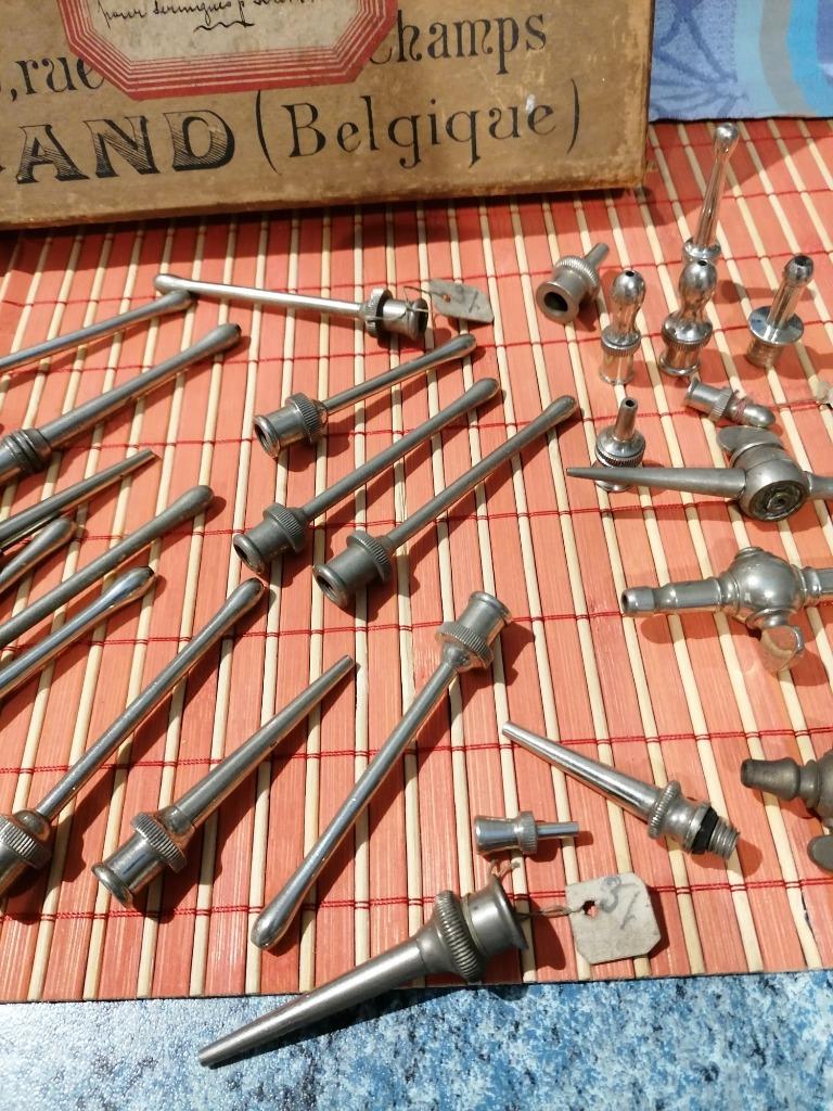 Antieke medische canules origineel uit doos Albert Klein, Ophalen of Verzenden