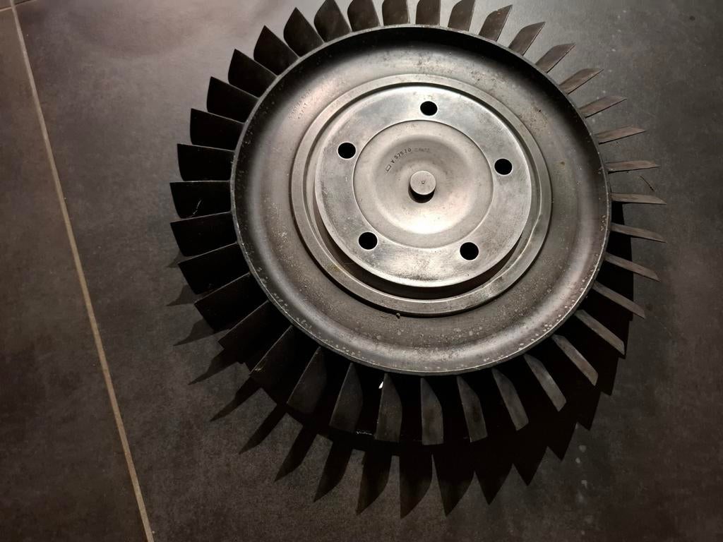 Bladed disc, uit Alpha Jet motor, Verzamelen, Luchtvaart en Vliegtuigspotten, Ophalen
