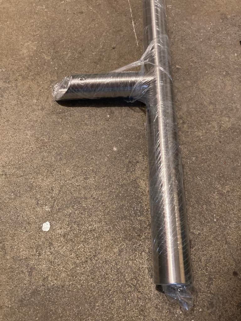 Tirant inox porte 140 cm, Bricolage & Construction, Enlèvement, Comme neuf, Inox