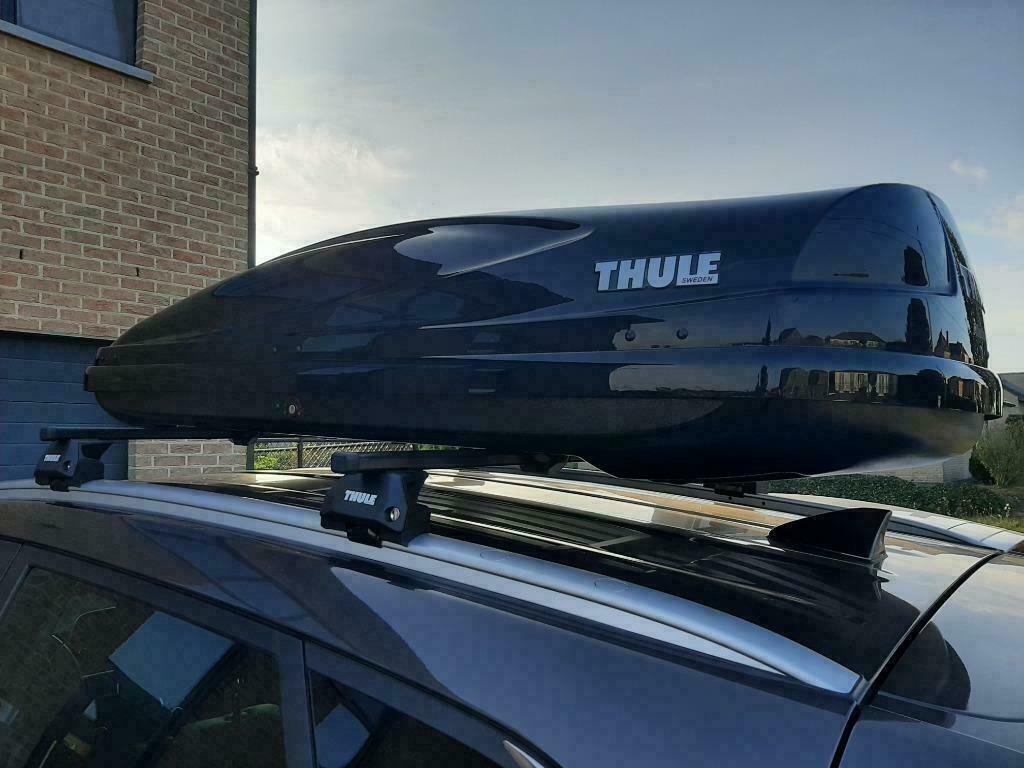 Te huur: dakkoffer Thule Atlantis 780 - 480L, Ophalen, Zo goed als nieuw