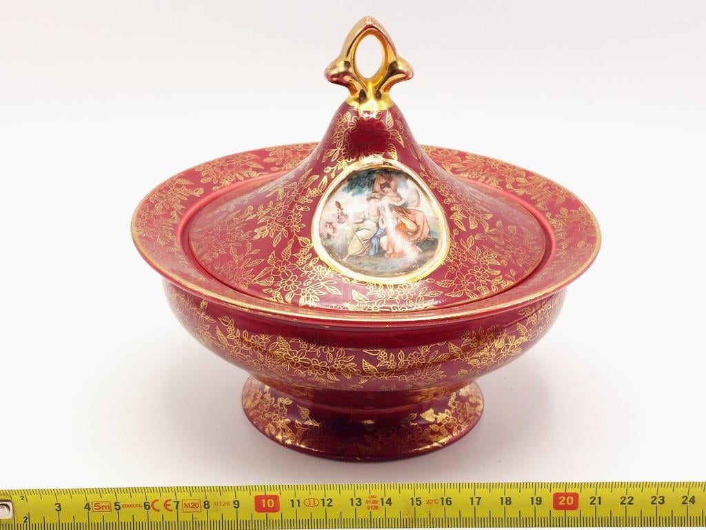Pot à bonbons vintage en porcelaine viennoise, Enlèvement