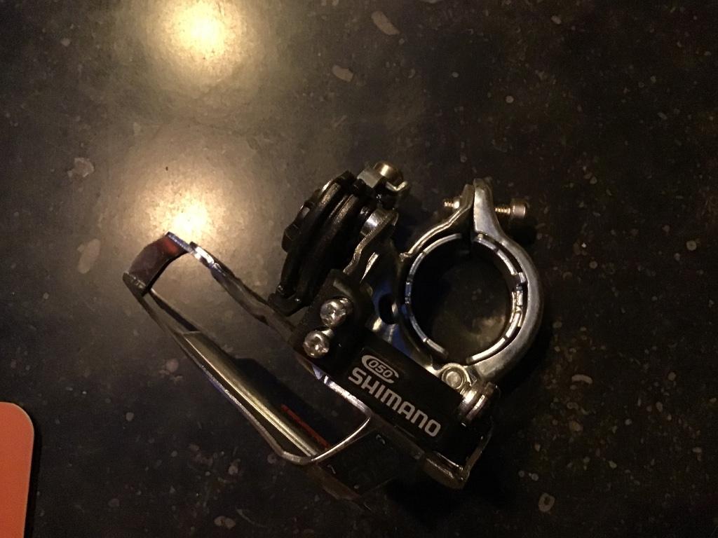 RETRO Shimano voorderailleur, Ophalen of Verzenden, Nieuw, Derailleur of Ketting, Shimano