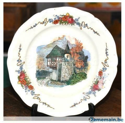 assiette sarreguemines obernai, Antiek en Kunst, Ophalen of Verzenden