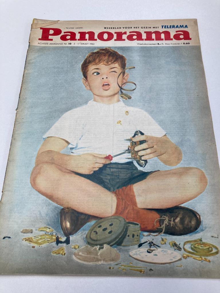 Panorama nr 10 1963 : Patro Eisden, Wolven, Philips, Liebig, Ophalen of Verzenden, 1960 tot 1980, Tijdschrift