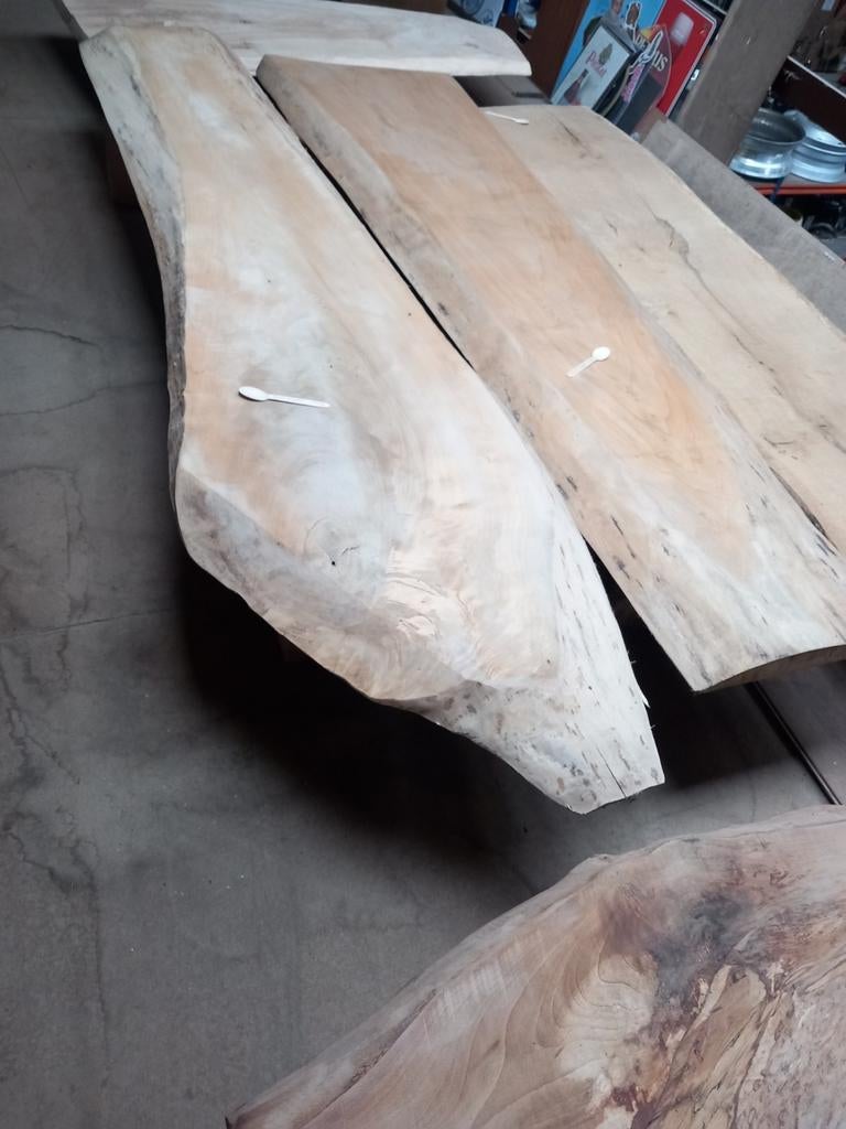 Salontafels boomstamtafels tafelbladen planken Decoratie pla, Huis en Inrichting, Ophalen