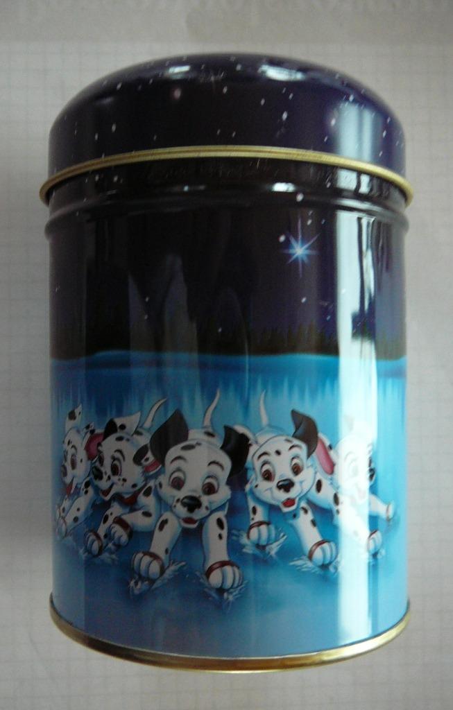 lege blikken koekjesdoos spaarpot LU Disney on Ice 2000, Ophalen of Verzenden, Overige figuren, Zo goed als nieuw, Overige typen