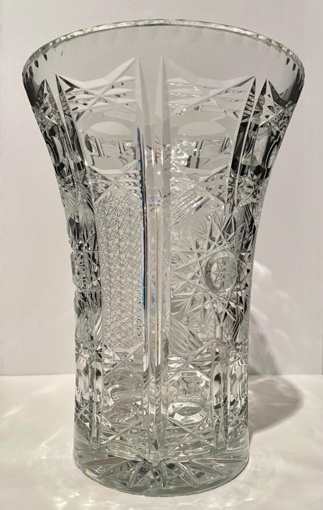 Vase ancien en cristal du Val Saint Lambert., Enlèvement ou Envoi