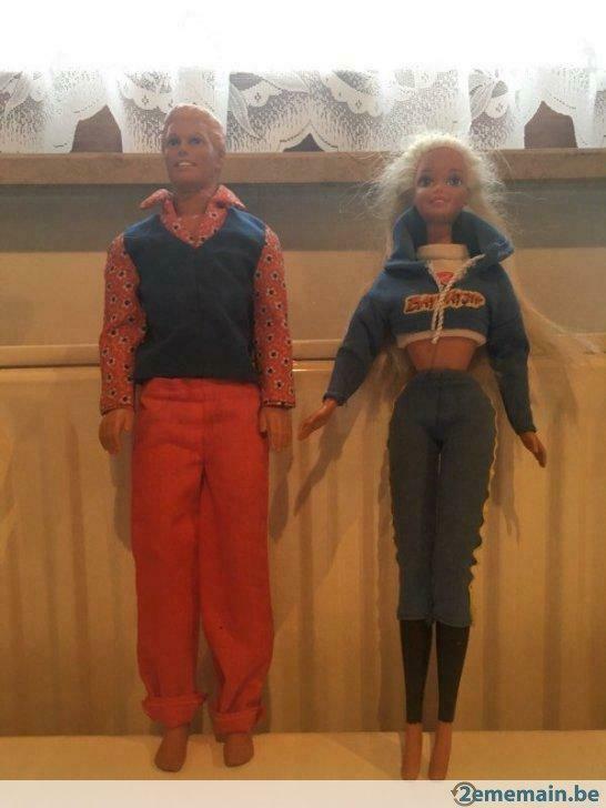 2 anciennes barbies années 1968 et 1966, Gebruikt