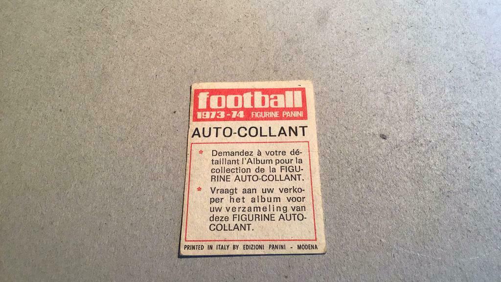 Panini football 1973-74(b3a), Verzamelen, Ophalen of Verzenden, Zo goed als nieuw