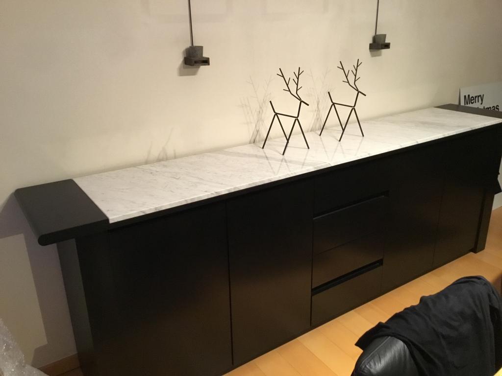 Dressoir, bar en kast met glas, Huis en Inrichting, Kasten |Televisiemeubels, Ophalen, Gebruikt, Glas, Modern