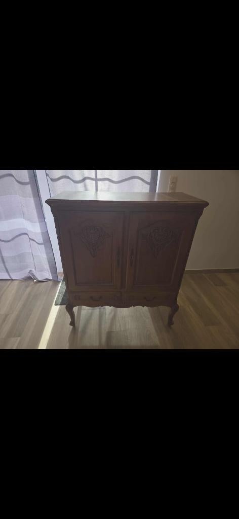 Commode ancienne 2portes 2 tiroirs en très bonne état, 25 à 50 cm, 100 à 150 cm, Enlèvement, Utilisé
