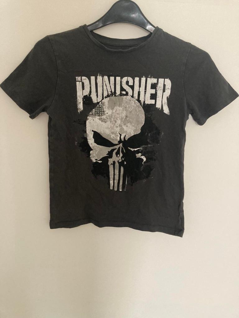 T-shirt The Punisher maat 134/140 heel goede staat, Kinderen en Baby's, Kinderkleding | Maat 134, Gebruikt, C&A, Ophalen of Verzenden