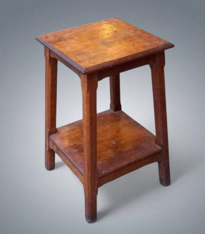 Sellette Vintage appoint Socle Antiquité chêne massif, Enlèvement