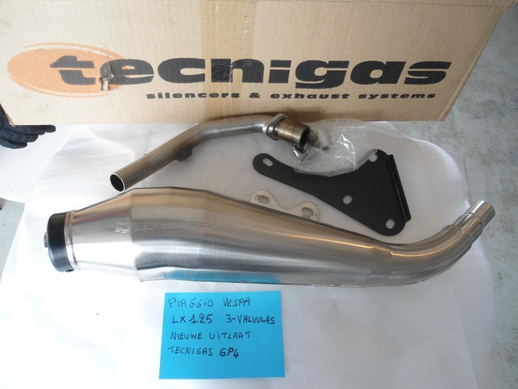 vespa piaggio lx 125 : uitlaat tecnigas gp4, Ophalen