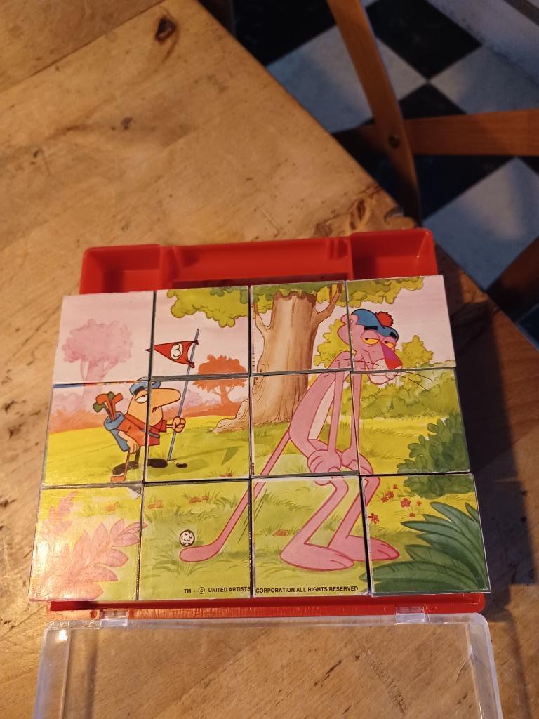 Blokkenpuzzel The pink panther, Ophalen of Verzenden