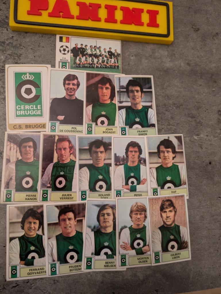 PANINI FOOTBALL 1972/73 CERCLE BRUGGE 15X AUTOCOLLANTS 1972, Envoi