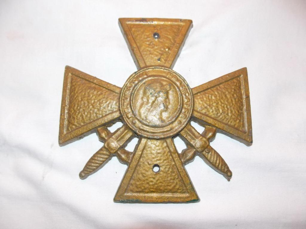 WWI Franse Oorlogskruis in gietijzer, Verzamelen, Ophalen of Verzenden, Landmacht, Embleem of Badge