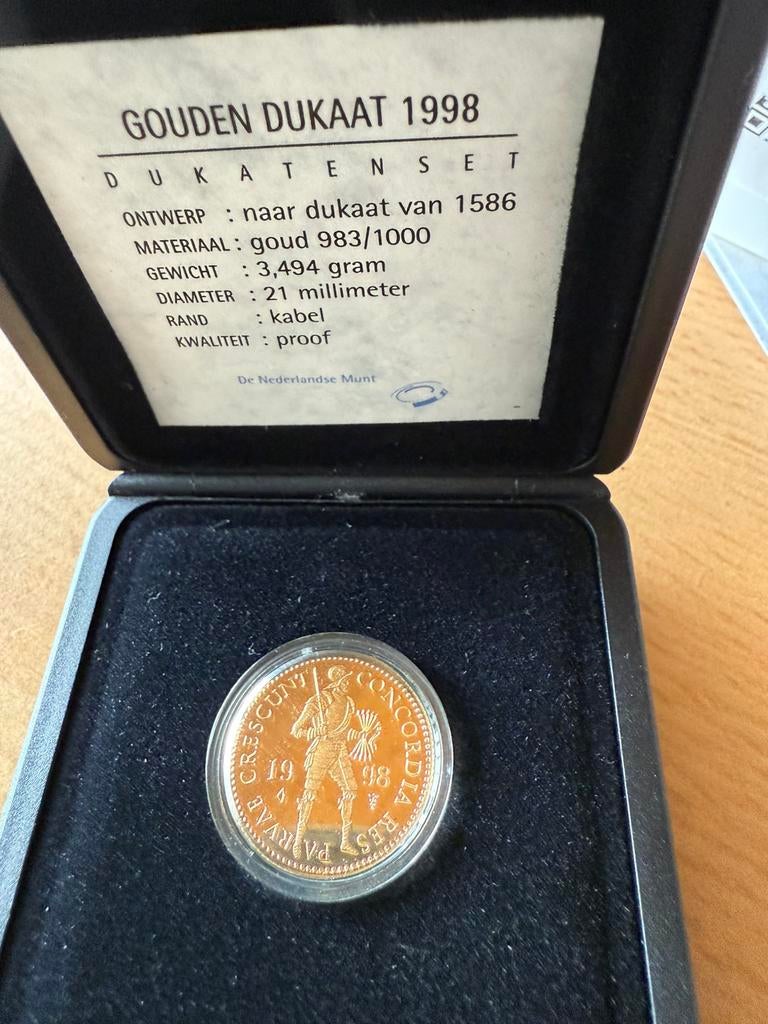 Enkele gouden dukaat 1998, Reine Beatrix, Enlèvement ou Envoi, Monnaie en vrac, Autres valeurs