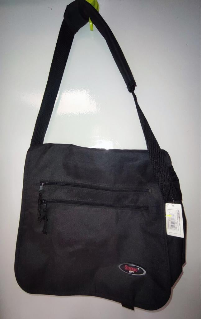 Cartable besace Stefano, Enlèvement ou Envoi, Neuf, Noir, Autres marques