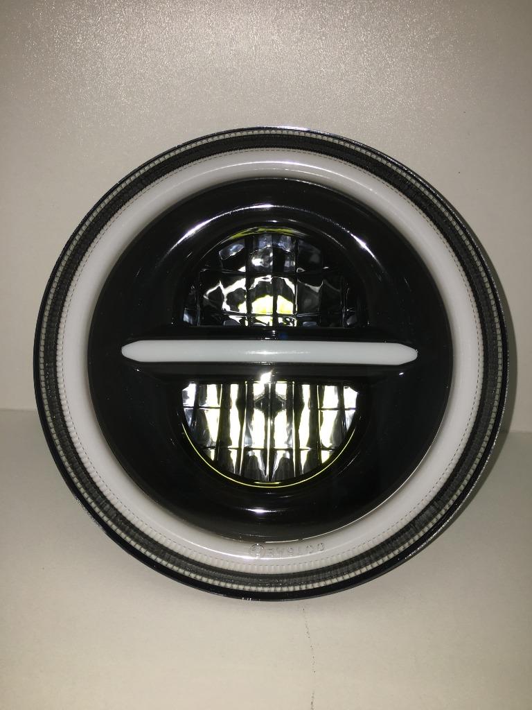 2x 7 inch led koplamp mini harley jeep land rover E keur, Ophalen of Verzenden, Nieuw, Triumph