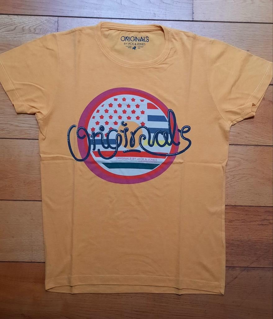 Tee-shirt Hommes "JACK&JONES" - T. SMALL, Comme neuf, Taille 46 (S) ou plus petite, Jack & Jones, Jaune