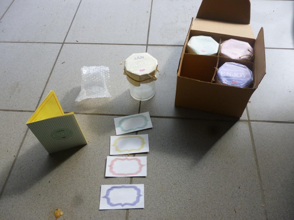 geschenkdoos : vintage jaminlegpotten       NIEUW, Ophalen of Verzenden