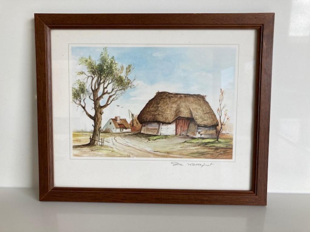 kader met prent "de waterput", Ophalen, Nieuw, Overige onderwerpen, Prent