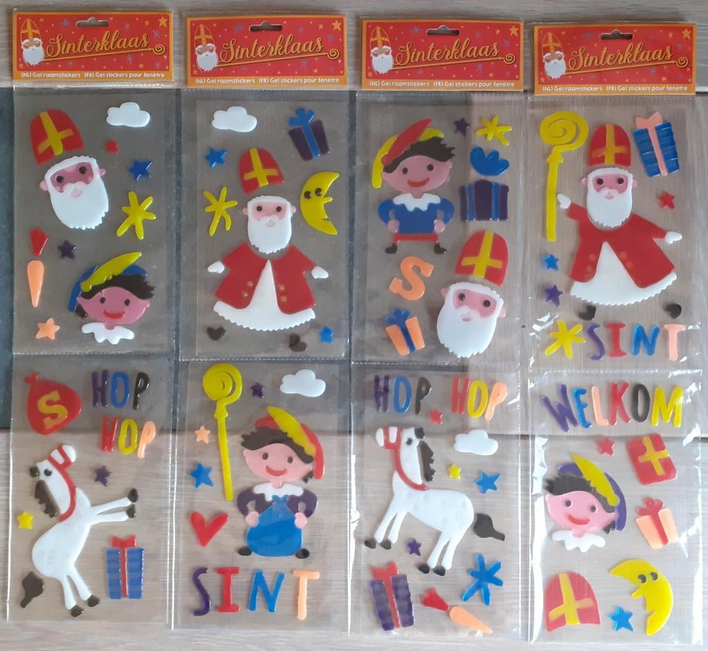 Raamstickers Sint en Piet, Enlèvement ou Envoi, Neuf