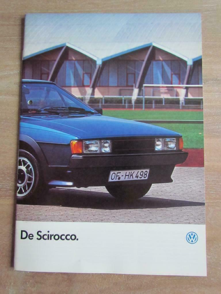 Folder VW Scirocco 1986, Ophalen of Verzenden, Zo goed als nieuw, Volkswagen