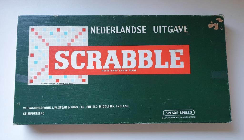 SCRABBLE Spear's vintage - 1 houten blokje ontbreekt "C", Ophalen of Verzenden, Gebruikt